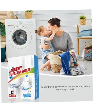 Laundry Detergent Sheets 90PCS Washing Detergent Sheet Deep Stain Removal Laundry Detergent Sheet Strip Laundry Soap Sheet for Home Hand-washing - Buy Online on SooperMarket.com