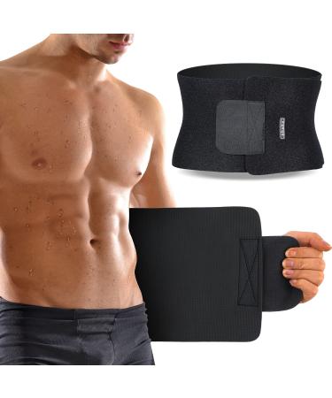 Ohuhu Waist Trimmer, Adjustable Neoprene Ab Trainer Belt for Back Support, Sweat Wrap, Sweat Enhancer, Weight Loss, Fits Up to 40 Inches, for Men & Women
