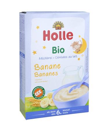 Holle Organic Milk Porridge Banana - 250g (1 Pack) | Healthy Baby Food | International Shipping - Buy Online on SooperMarket.com