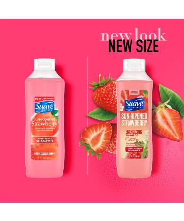 Suave Essentials Sun Ripened Strawberry Shampoo 22.5oz - Nourishing Hair Care for All Hair Types | International Shipping Available - Buy Online on SooperMarket.com