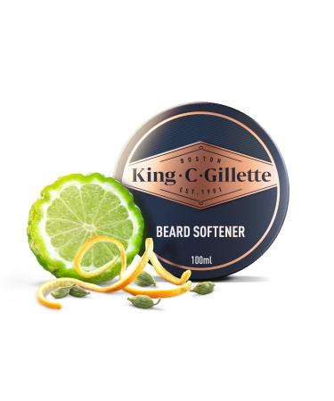 King C. Gillette Bartpflege Bartbalsam Men (100 ml) with shea butter argan oil and cocoa butter for ideal beard care Beard Balm gift for men beard balm single