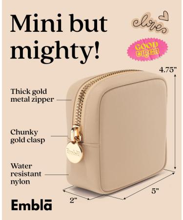 Embla Nylon Makeup Bag Travel Toiletry Organizer - Zipper Pouch Clutch Coin Purse - Buy Online on SooperMarket.com