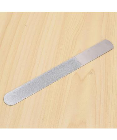 TsoLay 6 Pieces Stainless Steel Nail File Double-Sided Diamond Nail File Metal Nail File Manicure File for Family and Travel - Buy Online on SooperMarket.com