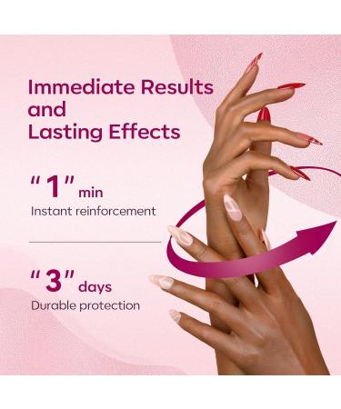 Modelones Nail Strengthener for Thin Nails and Growth Treatment Repair Damaged Nails Hardener Extra Strong Nail Care Quick Dry Base Coat Nail Polish 0.5 oz 1-Pack - Buy Online on SooperMarket.com