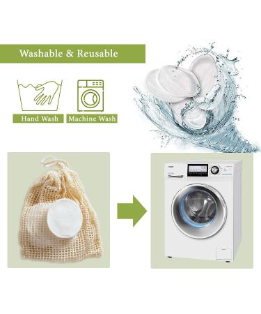 Reusable Cotton Pads Face Pack Set 26 - Washable Makeup Remover Laundry Bag | Bamboo Cloth Rounds for Skincare | 13 Count Facial Wipes for Eye and Lip | Eco-friendly Beauty Essentials - Buy Online on SooperMarket.com