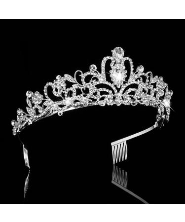 Crystal Tiara 2 Pack - Rhinestone Crown Headbands for Weddings & Birthdays | Elegant Bridal Accessories - Buy Online on SooperMarket.com