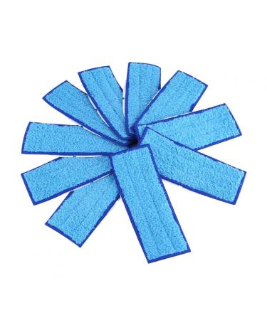 Replacement Washable Pad 10 Pcs Paste Cleaning Cloth Replacement Washable Wet Dry Mopping Pads for Jet 240/241 for Hardwood(Blue)
