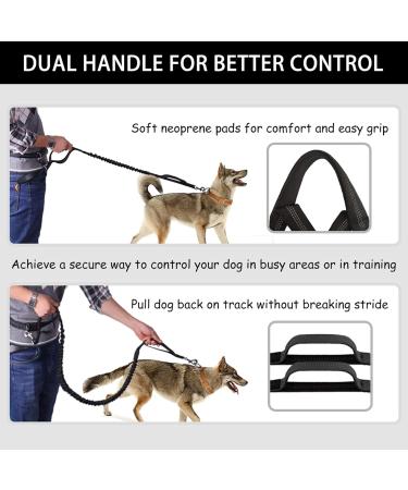 Pet Room Jogging Leash for Dogs - Elastic & Reflective Running Leash with Hip Belt for Large & Medium Dogs - Perfect for Running Jogging & Hiking - Buy Online on SooperMarket.com