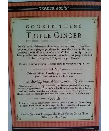 Trader Joe's Triple Ginger Snaps and Cookie Thins Duo - Buy Online on SooperMarket.com