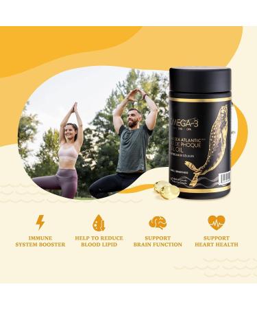 Easy to Swallow Harp Seal Oil Omega-3-6-9 by Nova Sea Atlantic | Made in Canada | Rich Source of EPA DHA & DPA for Good Health | 100% Natural Chemical-Free Non-GMO | 250mg - 120 Softgels 120 count (Pack of 1) - Buy Online on SooperMarket.com
