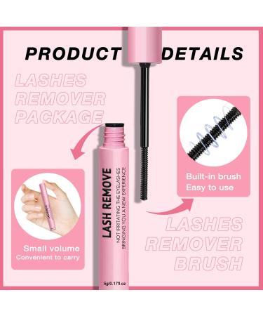Rofitbest Lash Remover Cluster Lash Glue Remover Eyelash Remover for Cluster Lashes Lash Adhesive Remover Lash Glue Remover Mascara Wand Glue Remover (Eyelash Remover 5g) 5g Eyelash Remover - Buy Online on SooperMarket.com
