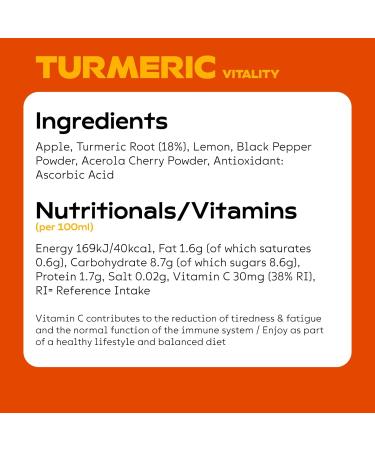 MOJU Health Shots - Vitality Pack (24x60ml) 12x Ginger & 12x Turmeric Shots Immune Support Exercise Recovery No Added Sugar or Sweeteners Vegan Vitality 1 count (Pack of 24) - Buy Online on SooperMarket.com