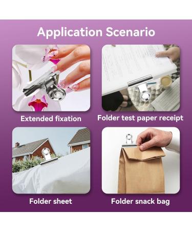 10 Nail Tip Clips for Quick Nail Shape Construction - Metal Nail Extension & Fiberglass Fixation Accessories for Home Salons - Buy Online on SooperMarket.com