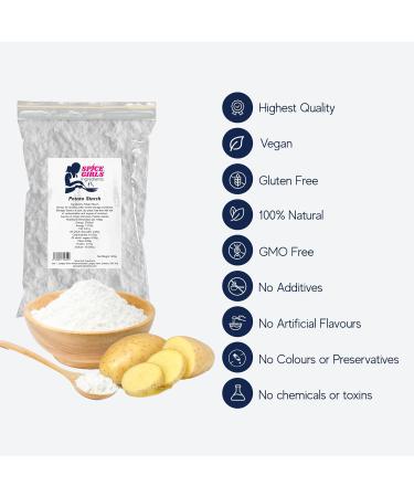 Premium Gluten-Free Potato Starch Powder - 250g Resealable Pouch - Buy Online on SooperMarket.com