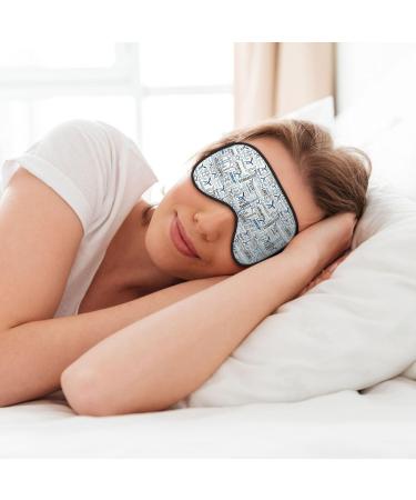 Shop Gymnastics Blue Soft Sleep Eye Mask - Breathable Eye Patch for Women | Perfect Travel & Relaxation Accessory - Buy Online on SooperMarket.com