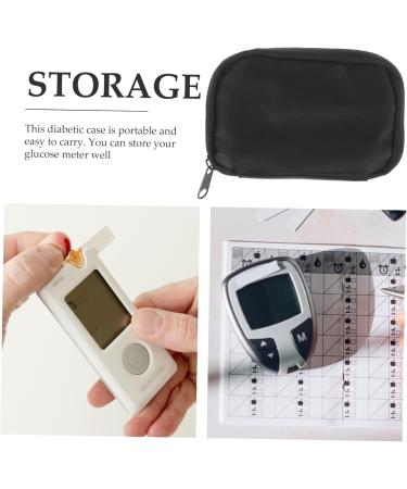 Hemoton Tote Bag 6 Pcs Blood Meter Storage Bag Zipper Case Doctor Supplies Portable Sphygmomanometer Suitcase Blackx3pcs 13x8.5cmx3pcs - Buy Online on SooperMarket.com