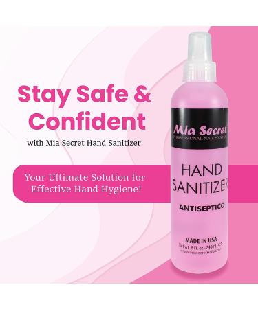 Mia Secret Professional Nail System Hand Sanitizer Antiseptic 8oz - Buy Online Now! - Buy Online on SooperMarket.com