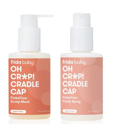 Frida Baby Cradle Cap Flake Fixer Scalp Spray + Mask Duo - Soothes Baby's Scalp, Prevents Dryness & Flakes - Buy Online on SooperMarket.com