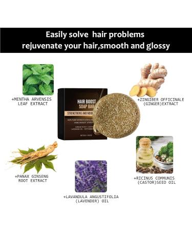 Anti Gray Hair Shampoo Men Gray Hair Reverse Bar Shampoos Reverse Gray Hair Reverse Bar Castor Oil for Gray Hair Coverage Hair Darkening Grey Reducing (1pc) - Buy Online on SooperMarket.com
