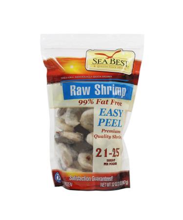 Sea Best 21/25 EZ Peel Shrimp, 2 Pound 2 Pound (Pack of 1)