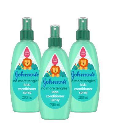 Johnson's No more Tangles Kids Conditioner Spray Multipack-leaves the hair soft smooth and light to comb-pH-exposed for sensitive skin-3 x 200 ml