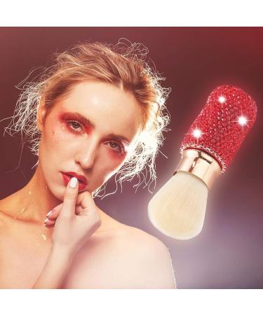 XhuangTech Bling Make Up Brush Crystal Makeup Travel Brushes Blusher Rhinestone Cover Foundation Highlight Blush Cosmetic Tools (Red) - Buy Online on SooperMarket.com