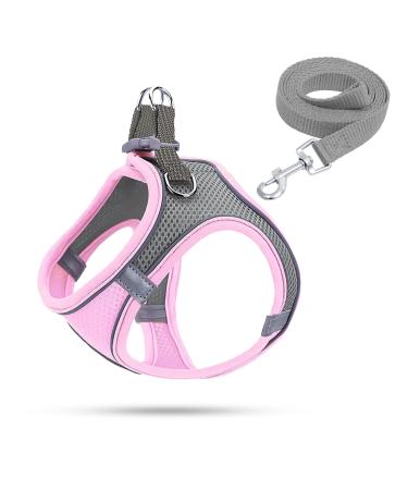 Dog harness Small dogs puppy tableware cat dishes Dogs dishes bright with a leash curli dog dog harness dishes dog puppies (pink s) s rosa