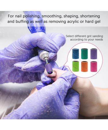 Rolybag Sanding Bands for Nail Drill 240 Pieces 3 Color Coarse Fine Grit Efile Sand Set 80#120#180#240# 2 Pieces 3/32 Inch Nail Drill Bits for Manicures and Pedicures (302 Piece Set) - Buy Online on SooperMarket.com