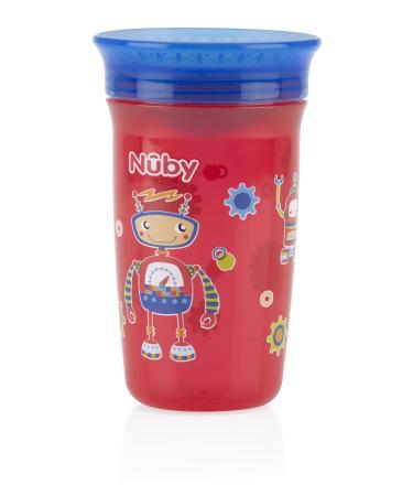 Nuby 1pk No Spill 360 Degree Printed Wonder Cup - Assorted Colors - Buy Online on SooperMarket.com
