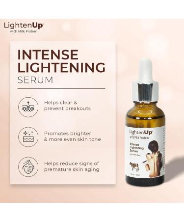 LightenUp Lactic Acid Serum - 1 fl oz - Fades Dark Spots on Face, Knees, Elbows - Buy Online on SooperMarket.com