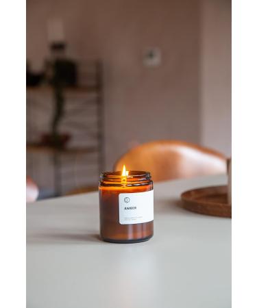 OCT Amber Scented Candle | 250ml Soy Wax with Natural Essential Oils - Premium International Shipping - Buy Online on SooperMarket.com