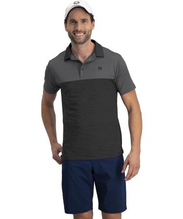 Three Sixty Six Men's Quick Dry Golf Shirt - Moisture Wicking Polo X-Large Black - Buy Online on SooperMarket.com