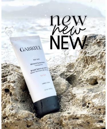 GABRIEL SPF 50 Mineral Sunscreen | Reef Safe | Zinc Oxide Formula | Broad-Spectrum | Water Resistant - 2.1 oz - Buy Online on SooperMarket.com