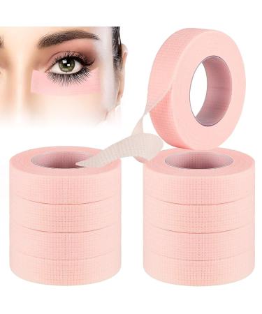 10 Rolls Lash Tape Adhesive Lash Extension Tape Breathable & Micropore Tape Lash Extensions Supplies 9M Each Roll (Pink)