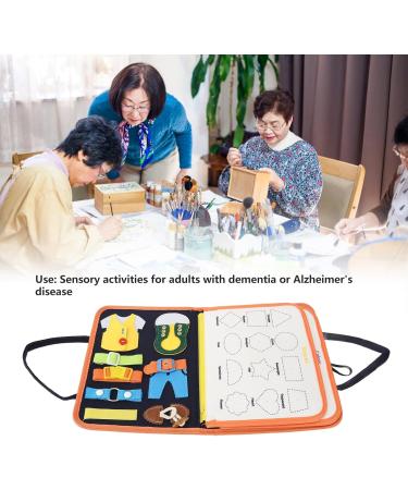 Alzheimer Sensory Blanket Multi Function Dementia Activities for Anxiety Relief Skill Learning - Buy Online on SooperMarket.com