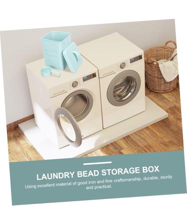 FOYTOKI 1 Set Washing Storage Bucket Laundry Dispenser Tide Laundry Bin Lotion Wrought Iron 1 count (Pack of 1) Sky-blue - Buy Online on SooperMarket.com