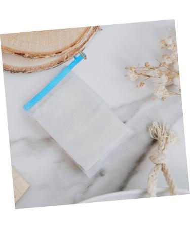 Baluue 8pcs Soap Mesh Bag Cleansing Foaming Net Face Cleansing Shower Soap Saver Soap Bag Fabric Sky-blue - Buy Online on SooperMarket.com