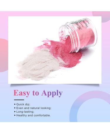 28g/Box Red & White Temperature Change Shine Glitter Dip Powder Nails | Long-lasting Dipping Nails - No UV Light Needed | UKA - Buy Online on SooperMarket.com