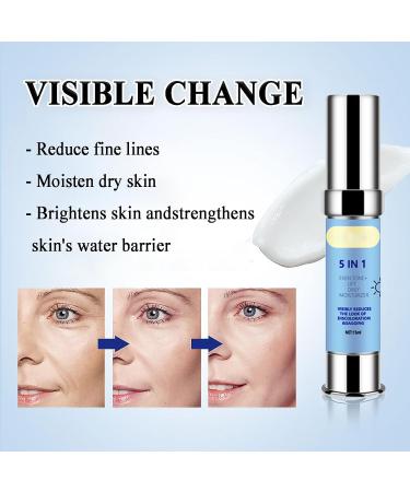 5 in 1 Moisturiser Face Women 24-Hours Hydration Anti Wrinkle Face Cream Anti Redness Cream for Face Anti Aging Face Cream with Vitamin C Nicotinamide Spot Cream Fast-Absorbing &Non-Greasy Formula - Buy Online on SooperMarket.com