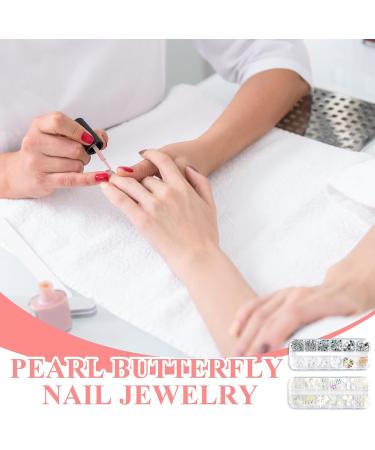 Rhinestones for Nails Nail Glitter Sequins Nail Decals with Crystals Nail Gems Diamonds for Nail Art Including Wax Pencil for Rhinestones And Rhinestone Picker - Buy Online on SooperMarket.com