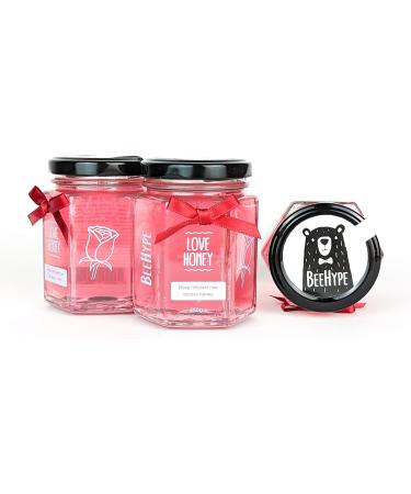 BeeHype - Love Honey Limited Edition Fusion of Raw Acacia Honey with Rose Oil 6 x 250g Love Honey Pack of 6 - Buy Online on SooperMarket.com
