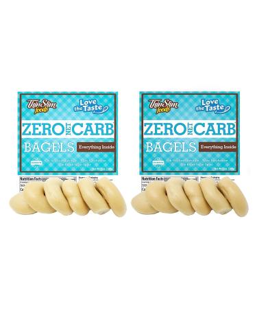 ThinSlim Foods Keto Everything Bagels - Low Carb Alternative for Bread or Hamburger Bun - 12 oz (2 Pack) - Buy Online on SooperMarket.com