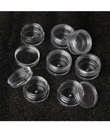kuou 50 Pcs Empty Plastic Cosmetic Jars 5ml Sample Containers Pots Bottles with Clear Lids - Buy Online on SooperMarket.com