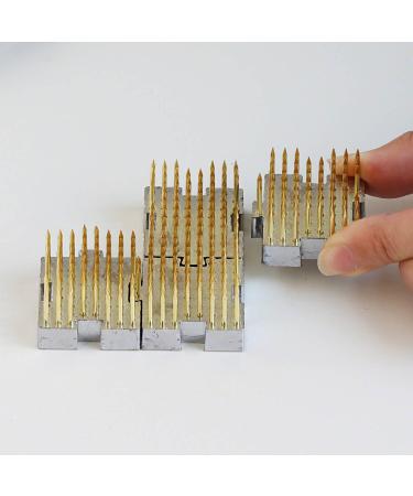Wazakura 4PCS Mini Ikebana Kenzan Flower Frog Set - Made in Japan, Japanese Floral Arranging Pin Holder - Brass, 1.25x1.18 (32mmx30mm) - Buy Online on SooperMarket.com