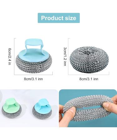 10-Pack Stainless Steel Sponge Pot Cleaner Durable Steel Wool & Sponge for Dishes Pans & Kitchen Cleaning - Buy Online on SooperMarket.com