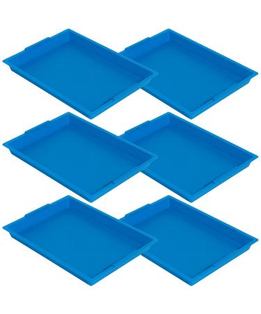 Deflecto Finger Paint Mix Tray 16 x 1.8 x 12 Blue 6 Count