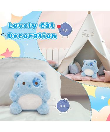 Yamepuia Blueberry Cat Stuffed Animal - Cute Plush Toy Doll for Kids and Adults - Buy Online on SooperMarket.com