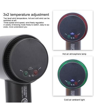 Cordless Ionic Hair Dryer Ionic High Speed Blow Dryer Portable Travel Hair Dryer Household Fast Drying Cold Heat Constant Air Blow Dryer Professional Negative Ions Hair (US Plug US Plug 100 240V 100-240V - Buy Online on SooperMarket.com