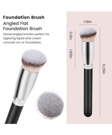 Premium Vegan Foundation Brush for Flawless Liquid Makeup - Ideal for Cream Powder and Contouring - Buy Online on SooperMarket.com