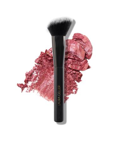 LAURA GELLER NEW YORK Angled Blush Brush with Black Wooden Handle & Dense Bristles for Makeup Application 05 Angled Blush Brush
